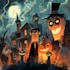 draw creepy, horror, halloween cartoon illustrations