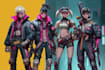 design cyberpunk and fantasy character splash art