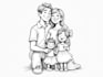 draw disney family portrait illustration