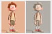 design a 2d cartoon character