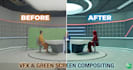 professionally do green screen removal and nuke compositing