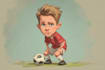 design sport player into vector, illustration ,cartoon