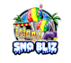 make a creative unique island sno bliz logo