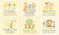 illustrate unique hand drawn baby or kids logo for your brand