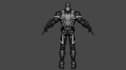 game ready flash thompson venom low poly 3d model,pbr textures,fantasy character