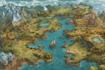 create a map illustration, fantasy map, city map tourist map
