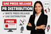 write uae press release PR distribution, abu dhabi, dubai, sharjah pr