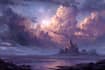 illustrate beautiful flat landscape illustration art