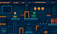 draw pixel art tileset game, pixel game character, pixel tile map retro rpg game