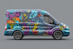 design a custom vehicle wrap, car