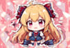 make cute chibi anime mascot logo