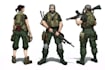 draw 2d game art military character design