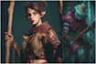 paint fantasy illustration and character design