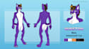 draw furry fursona reference sheet in my style