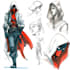 drawing custom superhero character in action