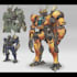 draw mecha robot character sheet design