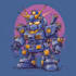 create cartoon mecha robot gundam t shirt design