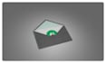 create an animated postcard with a 3d envelope and a message