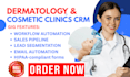 setup healthcare dermatology clinics oncology skincare medical spa cosmetic crm