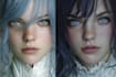 draw realistic fantasy character portrait