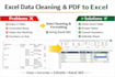 provide excel data entry, formatting, and cleanup services