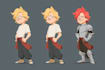 design a 2d cartoon character