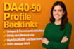 do high da profile backlinks with white hat SEO techniques