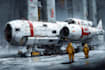 create spaceship concept art for you