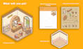design flat or isometric miniature scene sticker