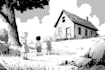 create unique black and white character illustrations