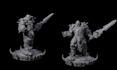 sculpt 3d character model, 3d action figurine, 3d dnd tabletop minis, stl file