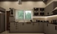 create a photorealistic modern kitchen 3d render