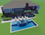 provide 3d modelling and rendering landscape pool design