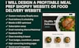 design meal prep ecommerce store meal prep shopify store food delivery website
