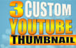 design eye catching youtube thumbnails that  get clicks