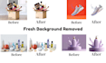 do bulk image background removal and photo editing service