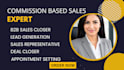 be commission based sales closer b2b online sales representative sales leads