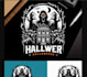 make custom move horror halloween logo
