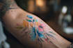 custom a watercolor tattoo design