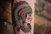 create american traditional tattoo style design