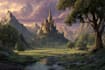 create fantasy landscape or enviroment art