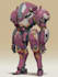 draw amazing character mecha robot illustration