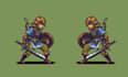 create sprite sheet character design, pixel art animation, rpg and game assets