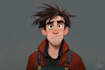 draw a fictional character in disney sketch style