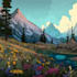 draw a natural landscape and background illustration