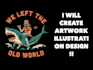 do something art with skull theme and more illustration
