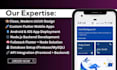 create custome mobile app, flutter, nodejs backend, api integration