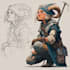 make a dnd character art and dnd character art