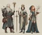 create a custom dnd party character illustrations