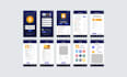 design mobile app login, splash screen, onboarding screens